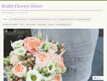 Tablet Screenshot of bridalflowersdirect.com